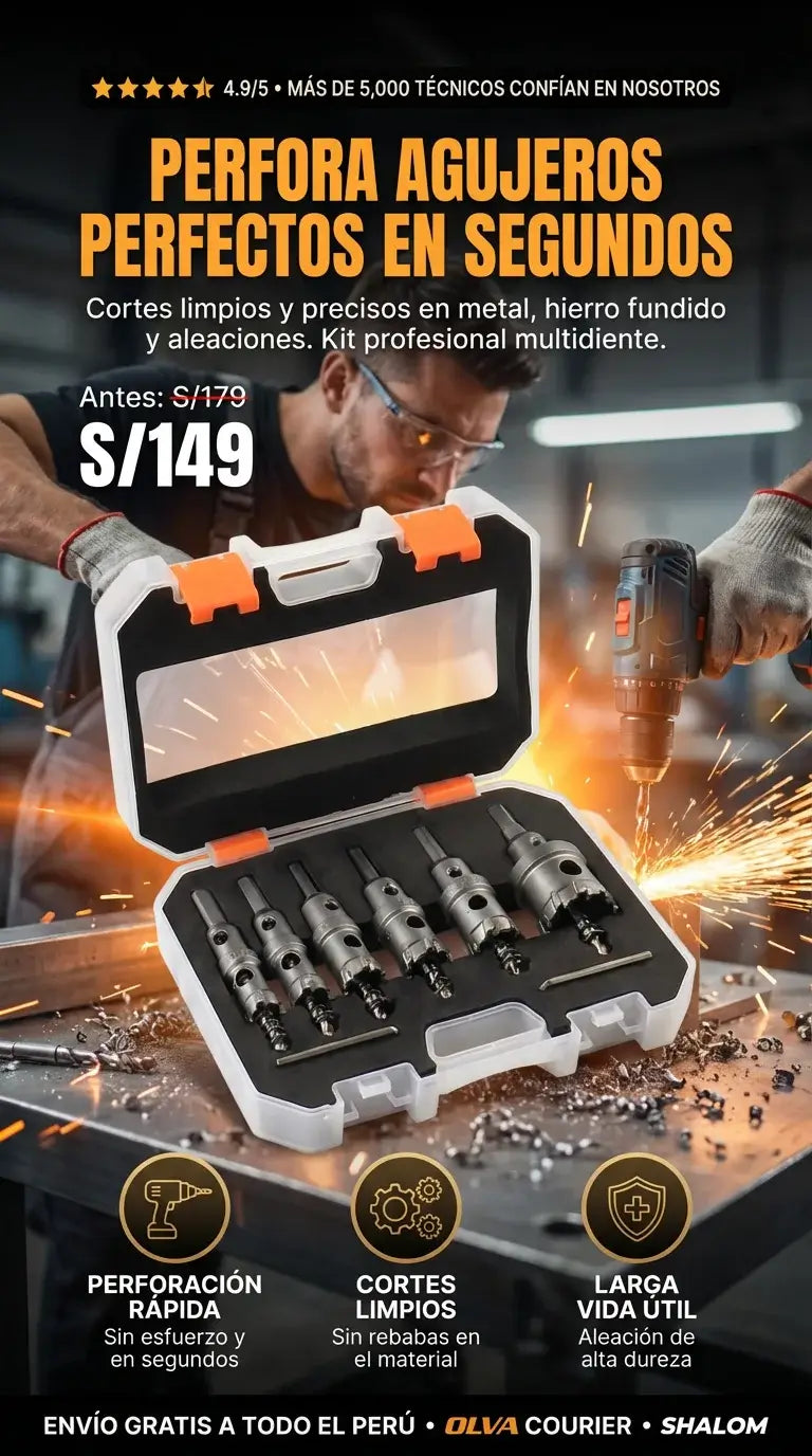 KIT DE SIERRA COPA PARA METAL