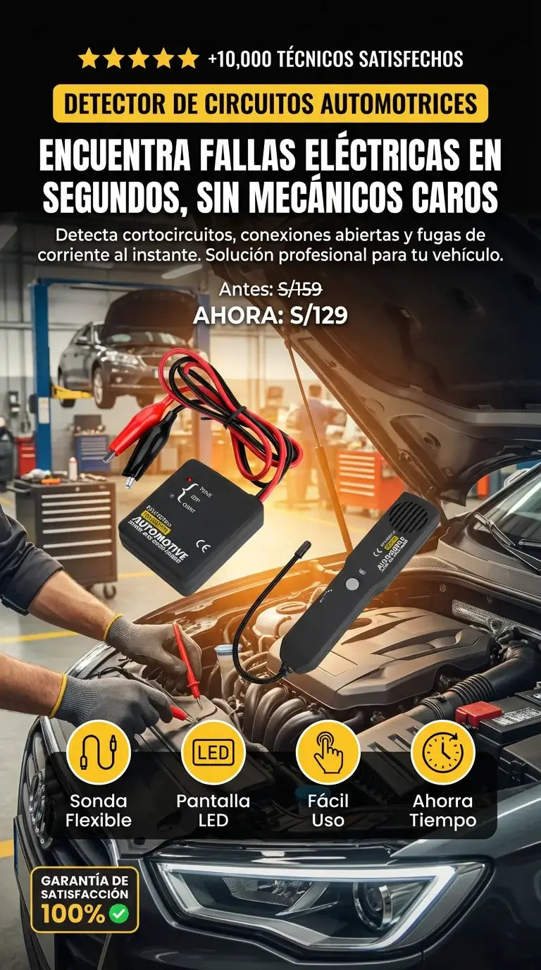 DETECTOR DE CIRCUITOS AUTOMOTRICES