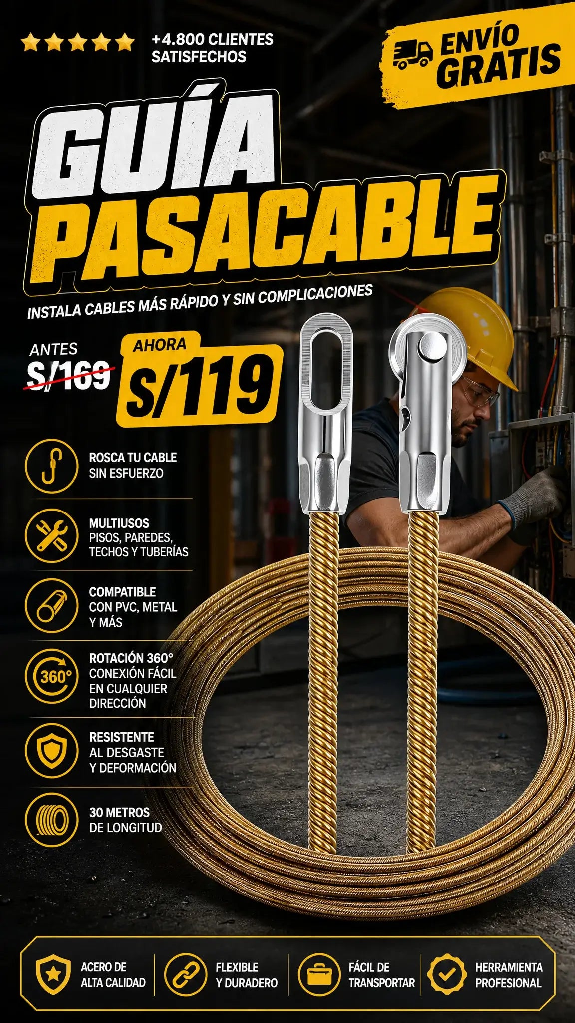 GUIA PASACABLE